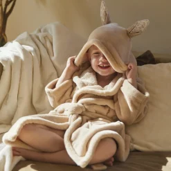 Carré Blanc Robe de chambre enfant Merveille beige|Enfant Robes De Chambre|Nouveautés Bébénew
