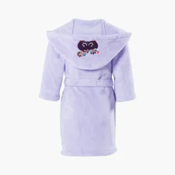 Carré Blanc Robe de chambre enfant polaire à capuche Anouchka parme|Enfant Robes De Chambre