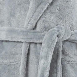 Carré Blanc Robe de chambre enfant polaire à capuche Beachful acier|Enfant Robes De Chambre