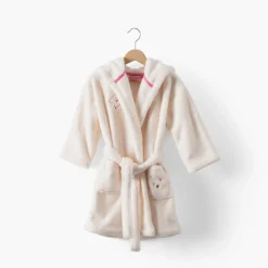 Carré Blanc Robe de chambre polaire enfant Bienvenue nude|Enfant Nouveautés Bébénew|Robes De Chambre