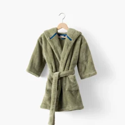 Carré Blanc Robe de chambre polaire Playful kaki|Enfant Robes De Chambre