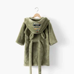 Carré Blanc Robe de chambre polaire Playful kaki|Enfant Robes De Chambre