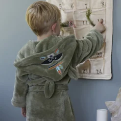 Carré Blanc Robe de chambre polaire Playful kaki|Enfant Robes De Chambre