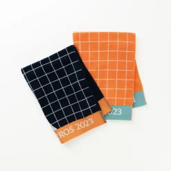 Carré Blanc Serviette de plage joueur•se coton bio Roland-Garros 2023 terre battue| La Plage