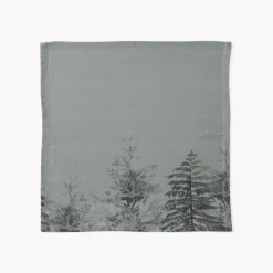 Carré Blanc Serviette de table coton Sousbois|Femme Serviettes De Table|Coffrets Cadeaux