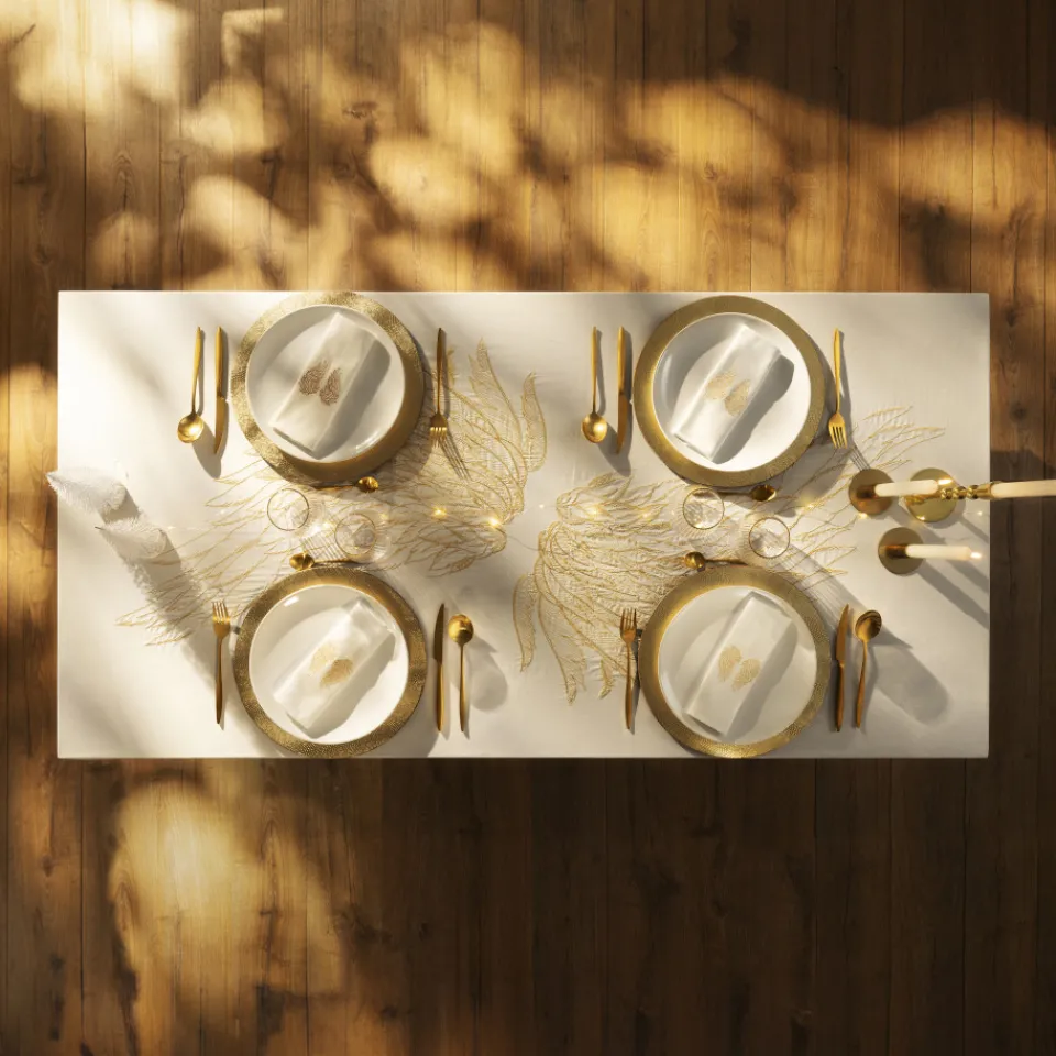 Carré Blanc Serviette de table coton Angel|Femme Serviettes De Table|Coffrets Cadeaux