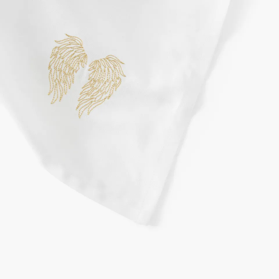 Carré Blanc Serviette de table coton Angel|Femme Serviettes De Table|Coffrets Cadeaux