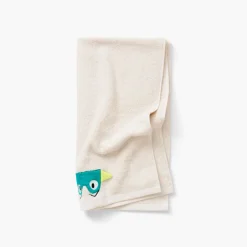 Carré Blanc Serviette de toilette bouclette de coton Crocoful|Enfant Serviettes De Toilette