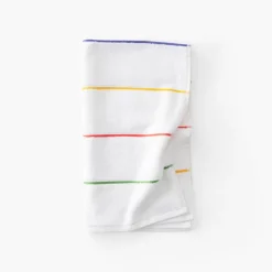 Carré Blanc Serviette de toilette coton Rosella blanc| Serviettes De Toilette