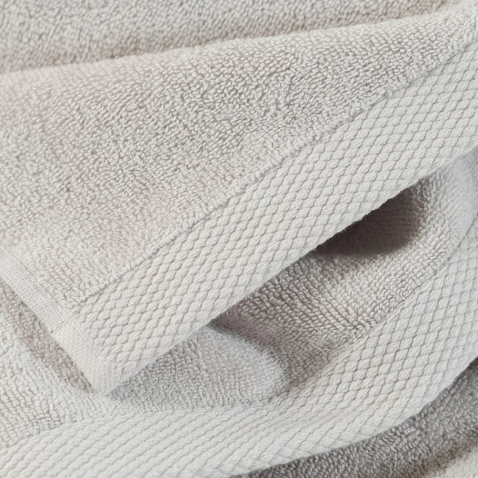 Carré Blanc Serviette de toilette coton Artica perle|Enfant Serviettes De Toilette