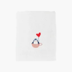 Carré Blanc Serviette de toilette coton Artica blanc|Enfant Serviettes De Toilette
