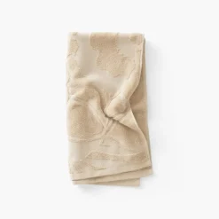 Carré Blanc Serviette de toilette coton bio Gisèle| Serviettes De Toilette