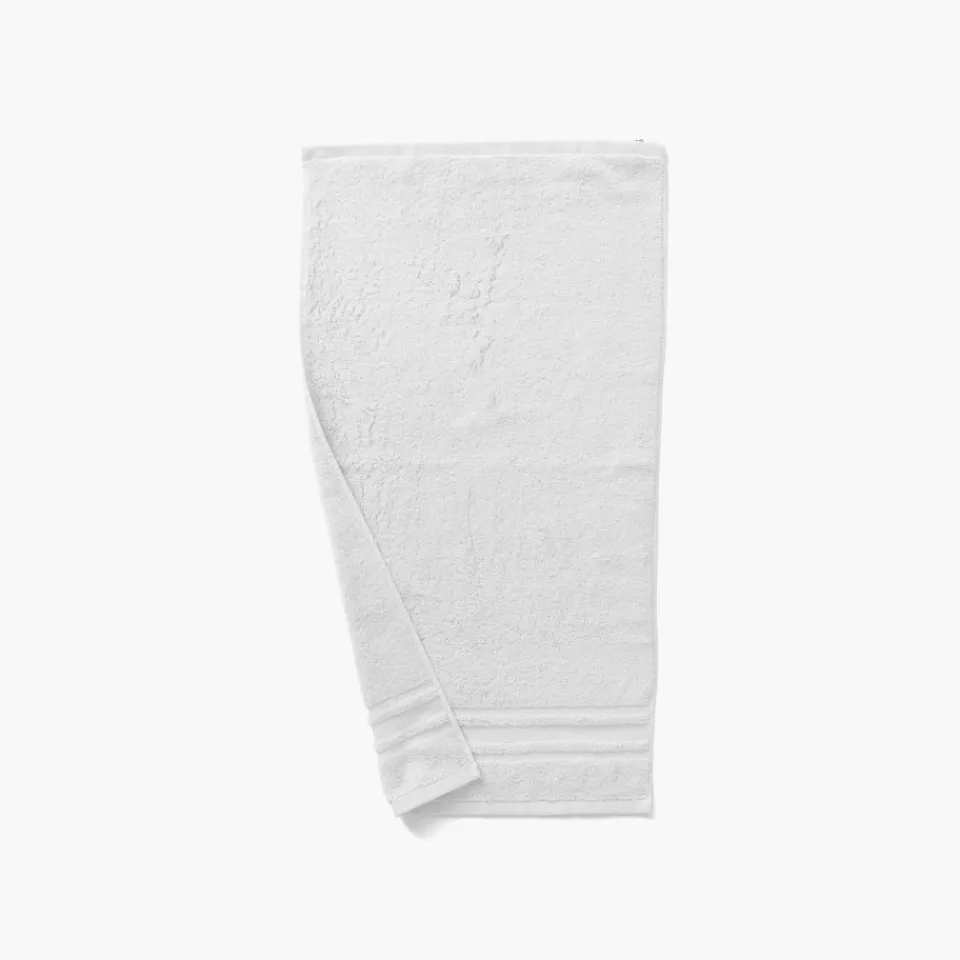 Carré Blanc Serviette de toilette coton Lola II blanc| Serviettes De Toilette