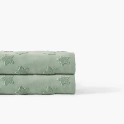 Carré Blanc Serviette de toilette coton Monjour eucalyptus|Enfant Serviettes De Toilette|Nouveautés Bébénew