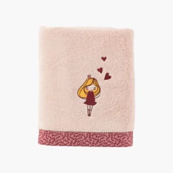 Carré Blanc Serviette de toilette coton biologique Dessine blush|Enfant Serviettes De Toilette
