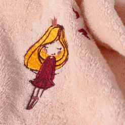 Carré Blanc Serviette de toilette coton biologique Dessine blush|Enfant Serviettes De Toilette