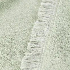 Carré Blanc Serviette de toilette coton biologique Anya tilleul| Serviettes De Toilette