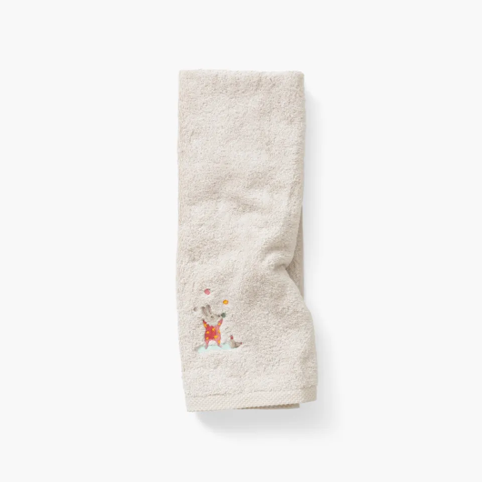 Carré Blanc Serviette de toilette coton Féeries ivoire|Enfant Serviettes De Toilette