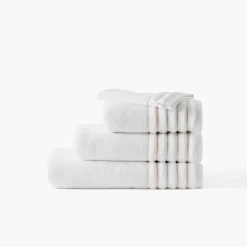 Carré Blanc Serviette de toilette coton Mon Ange blanc|Femme Coffrets Cadeaux|Serviettes De Toilette