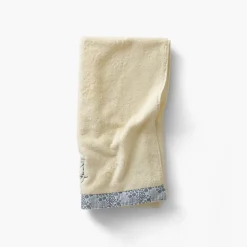 Carré Blanc Serviette de toilette coton bio Dandine paille|Enfant Serviettes De Toilette