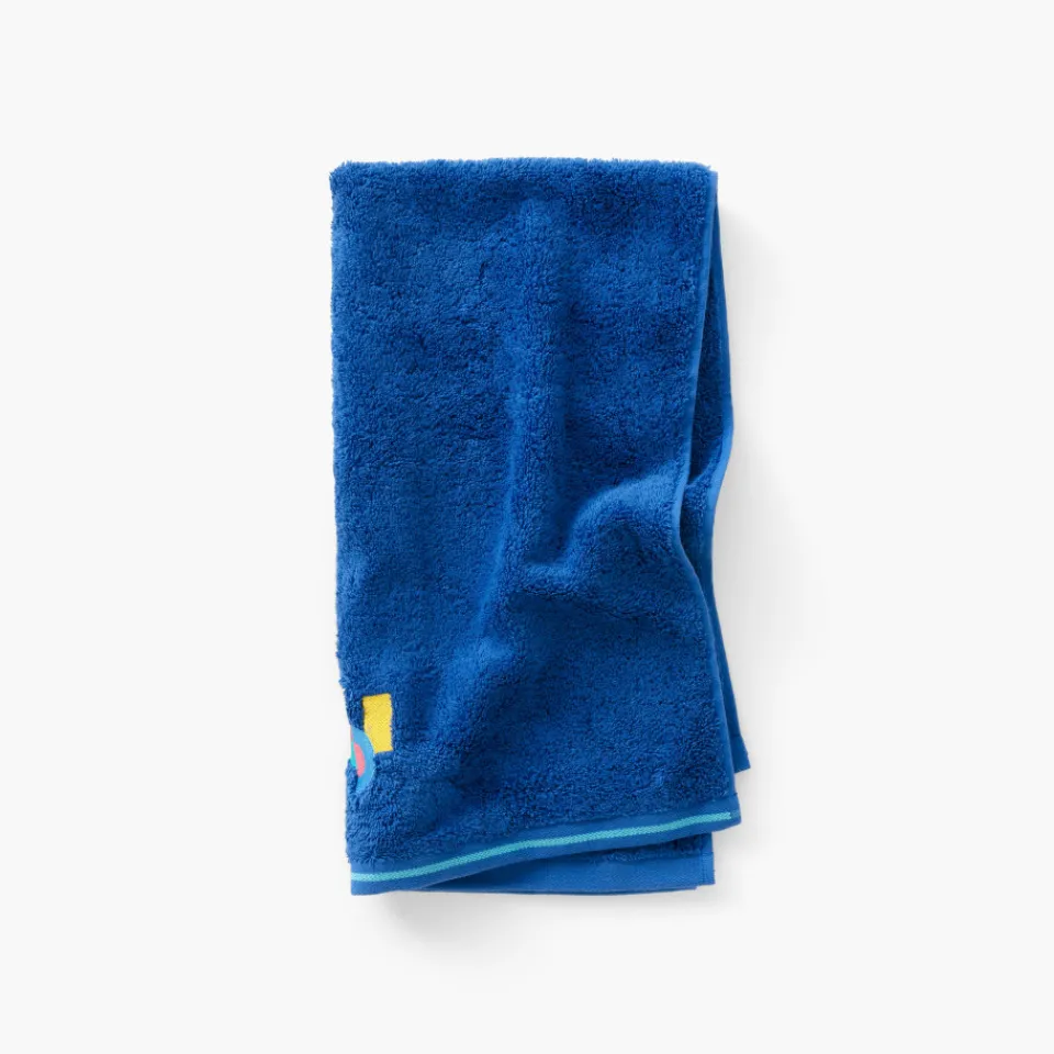 Carré Blanc Serviette de toilette coton Circles| Serviettes De Toilette