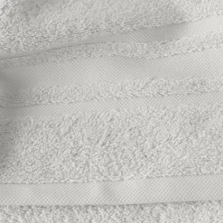 Carré Blanc Serviette de toilette coton Lola II perle| Serviettes De Toilette