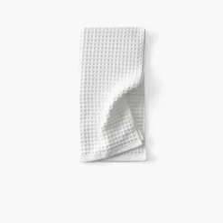 Carré Blanc Serviette de toilette coton bio Quadro blanc| Serviettes De Toilette