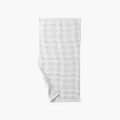 Carré Blanc Serviette de toilette coton bio Quadro blanc| Serviettes De Toilette