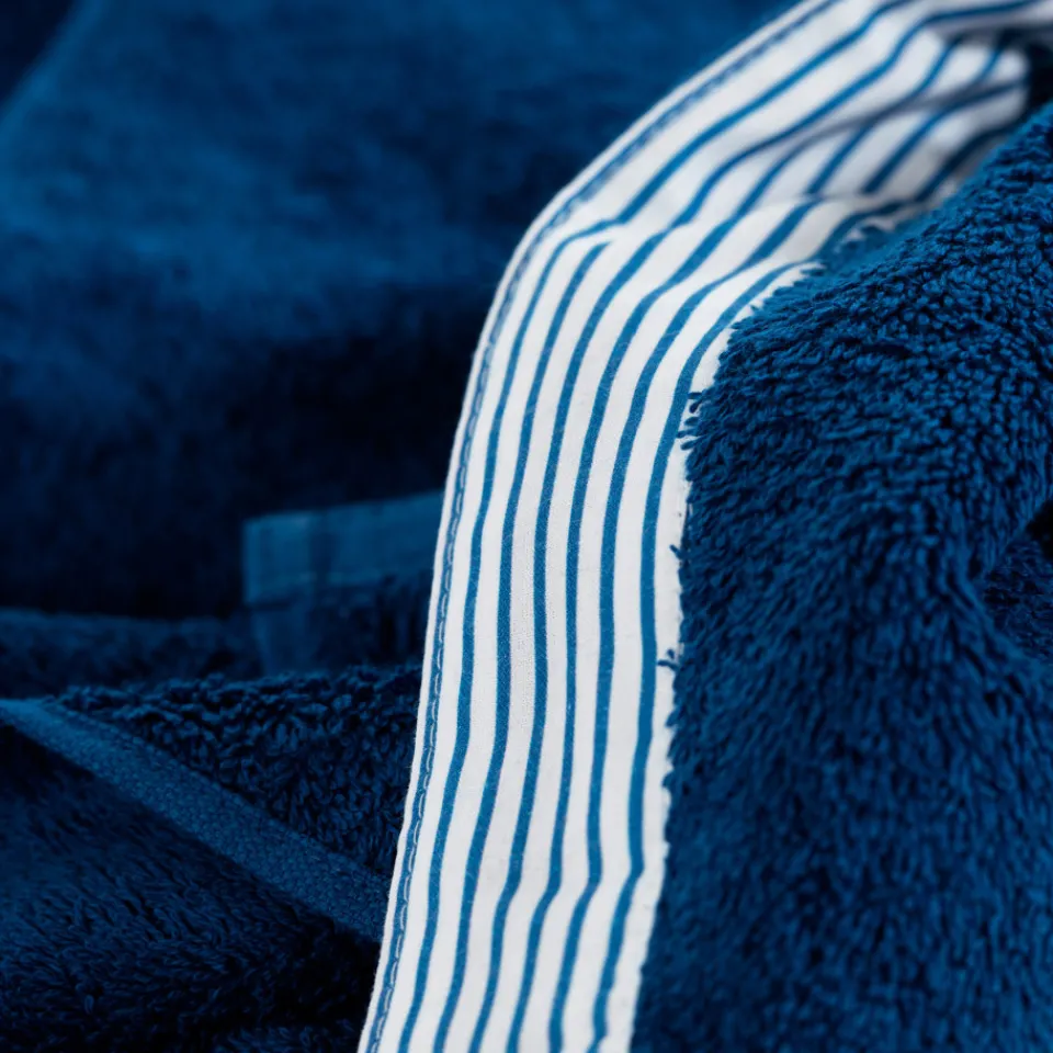 Carré Blanc Serviette de toilette coton biologique Ptitchic indigo|Enfant Serviettes De Toilette