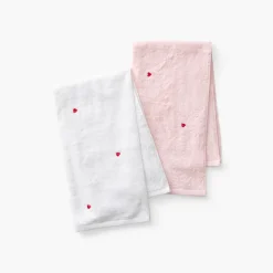 Carré Blanc Serviette de toilette coton Adore blanc| Serviettes De Toilette