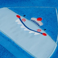 Carré Blanc Serviette de toilette coton Beachful azur|Enfant Serviettes De Toilette