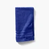 Carré Blanc Serviette de toilette coton Lola II cobalt| Serviettes De Toilette