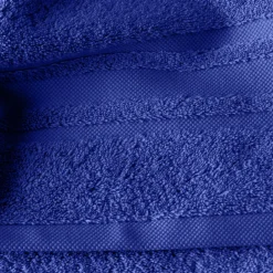 Carré Blanc Serviette de toilette coton Lola II cobalt| Serviettes De Toilette