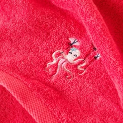 Carré Blanc Serviette de toilette coton Atlantis corail|Enfant Serviettes De Toilette