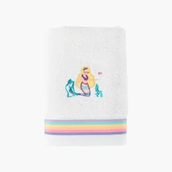 Carré Blanc Serviette de toilette coton Calliopé blanc|Enfant Serviettes De Toilette