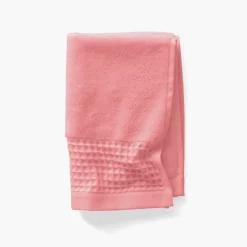 Carré Blanc Serviette invité bouclette de coton biologique Source pétale| Serviettes Invité