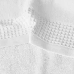 Carré Blanc Serviette invité bouclette de coton biologique Source blanc| Serviettes Invité