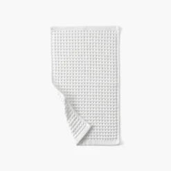 Carré Blanc Serviette invité coton bio Quadro blanc| Serviettes Invité