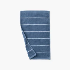 Carré Blanc Serviette invité coton Hypnotic indigo| Serviettes Invité