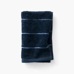 Carré Blanc Serviette invité coton Hypnotic marine| Serviettes Invité