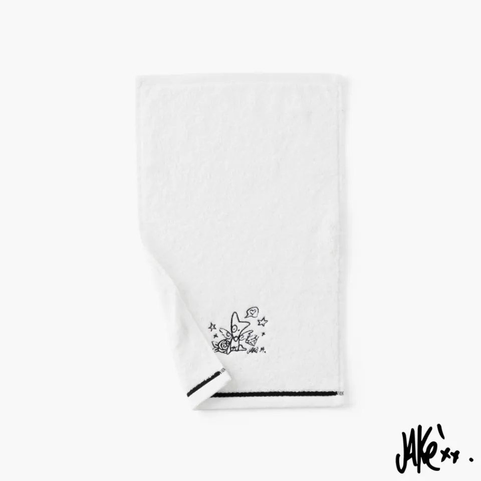 Carré Blanc Serviette invité coton Jakè x|Homme Coffrets Cadeaux|Serviettes Invité