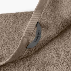 Carré Blanc Serviette invité coton Lola II vison| Serviettes Invité