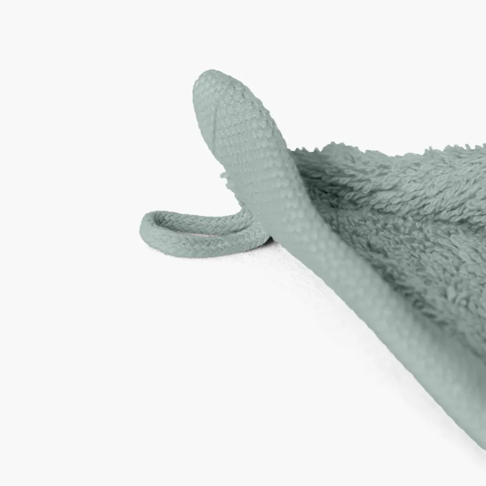 Carré Blanc Serviette invité coton Lola II argile| Serviettes Invité