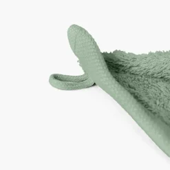 Carré Blanc Serviette invité coton Lola II sauge| Serviettes Invité