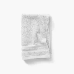 Carré Blanc Serviette invité coton Lola II blanc| Serviettes Invité