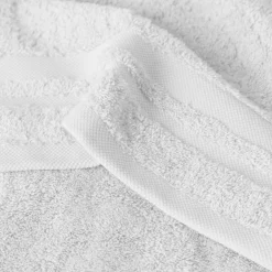 Carré Blanc Serviette invité coton Lola II blanc| Serviettes Invité