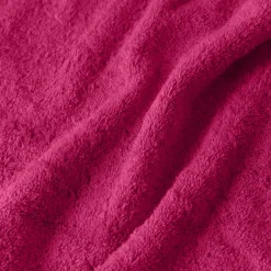 Carré Blanc Serviette invité coton Lola II framboise| Serviettes Invité