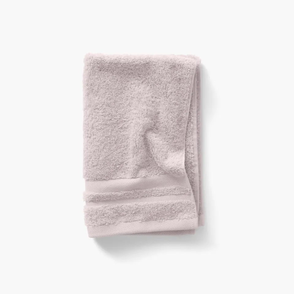 Carré Blanc Serviette invité coton Lola II nude| Serviettes Invité