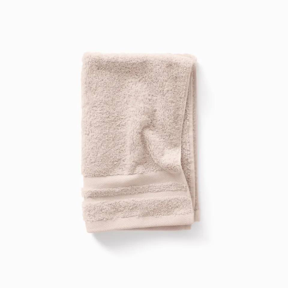 Carré Blanc Serviette invité coton Lola II lin| Serviettes Invité