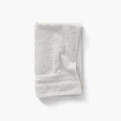 Carré Blanc Serviette invité coton Lola II perle| Serviettes Invité